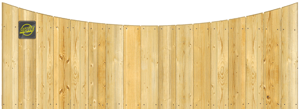 Concave Top Cut - Wood Fence Option