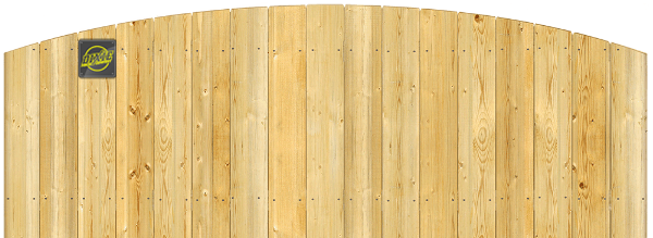 Convex Top Cut - Wood Fence Option