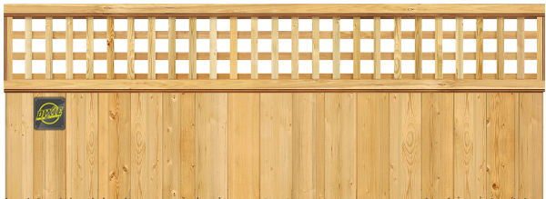 Lattice Top - Wood Fence Option