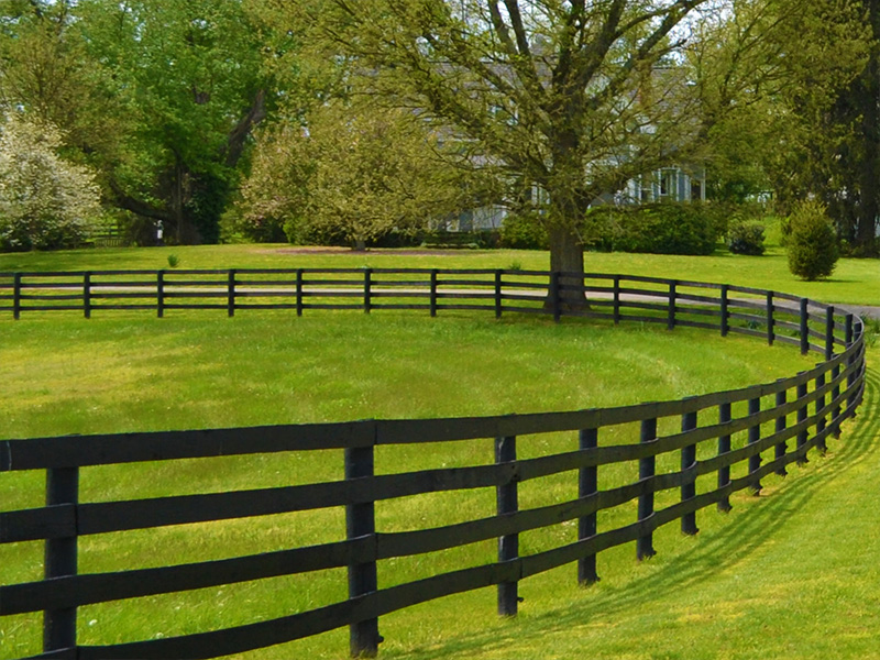 Baxley GA split rail style wood fence